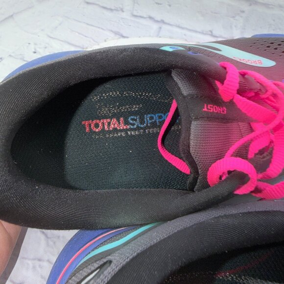 Brooks Ghost 15 Womens Sz 10.5 Grey Purple Running Shoes Sneakers 1203801B079 - Picture 11 of 12